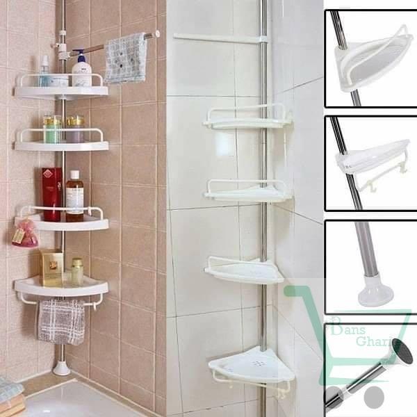 Multi Corner Adjustable Toilet Corner Shelf