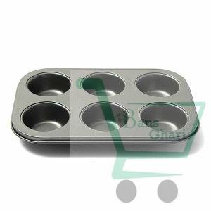 6 Cups Non-stick Cupcake Baking Tray
