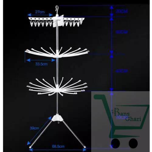 Folding Portable Laundry Stand Cloth Drying Stand - Image 4