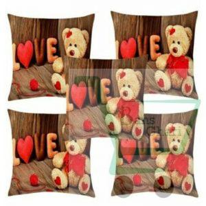 Cushion Cover TeddyBear Print ( Set 5 )