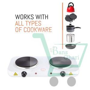 Dual Burner BURNER ELECTRIC STOVE (Works with all types of cookware)