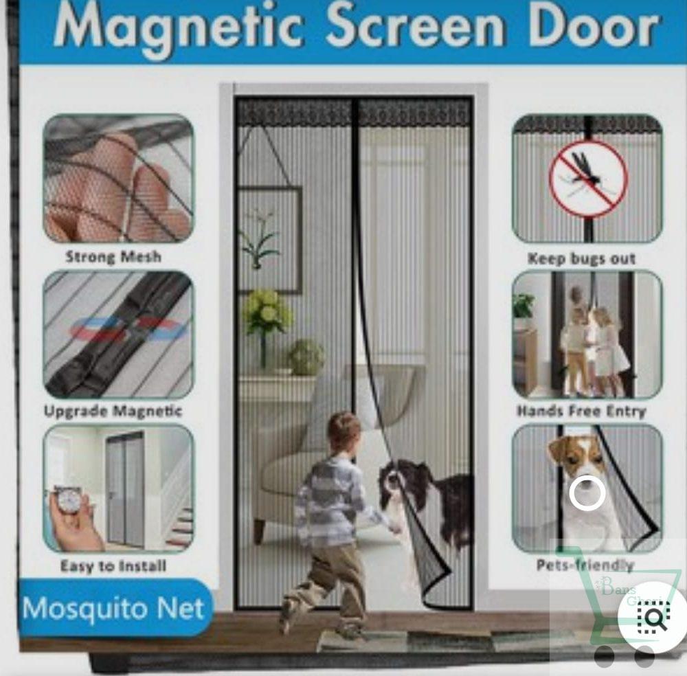 BugOut - Magnetic Mesh Screen Door Auto-Close Magnetic Screen