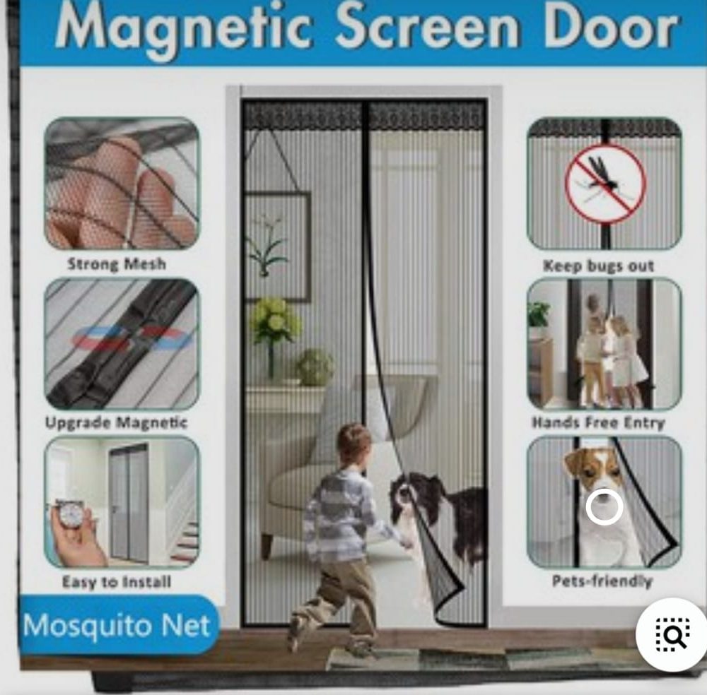 Magnetic Auto Lock Door net (100x210)cm - Image 2