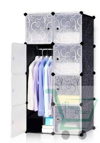 8 Cube Plastic Cloth Cabinet - Green - Image 2