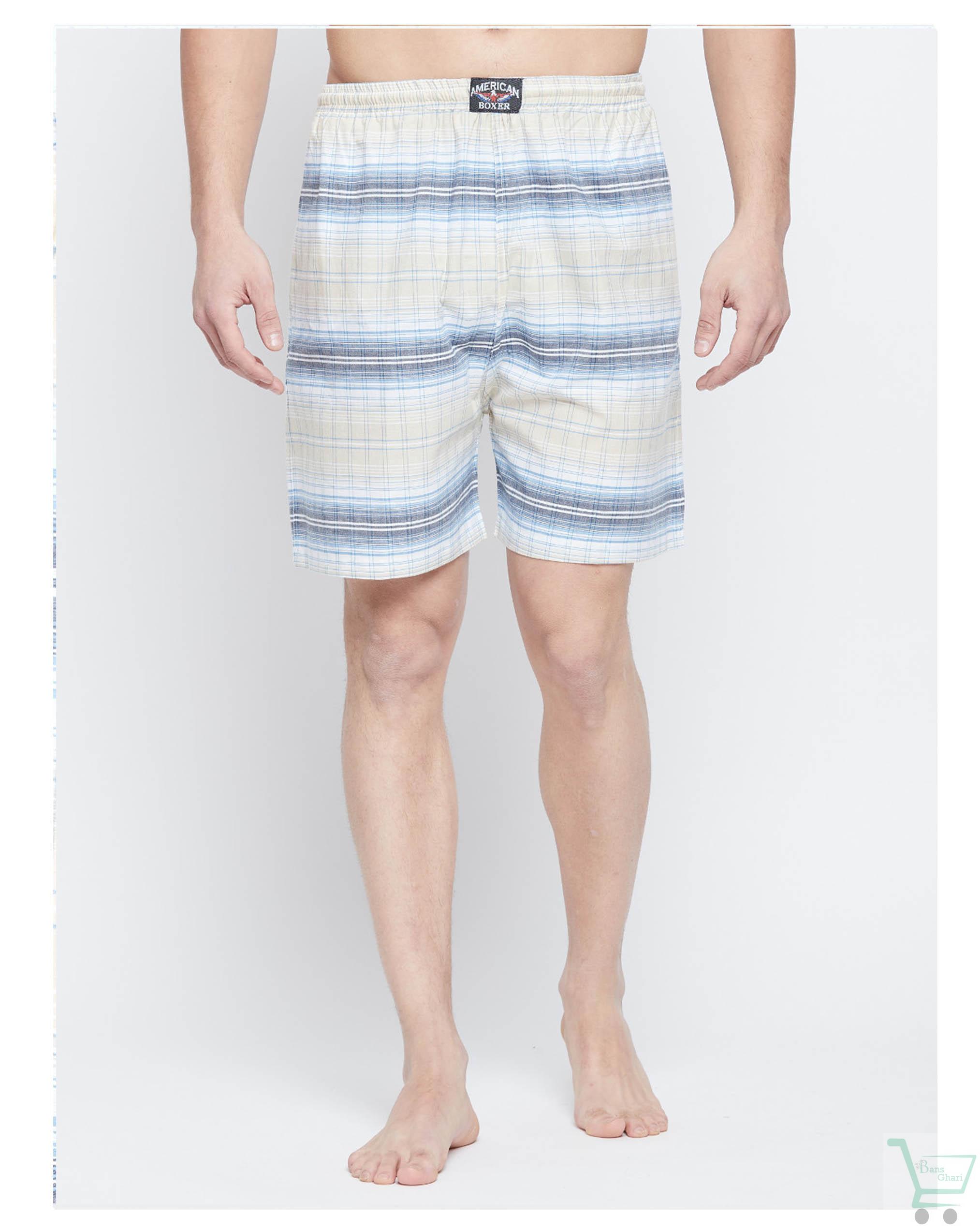 Soxabox Men's Cotton Lounge Shorts SMB - 1