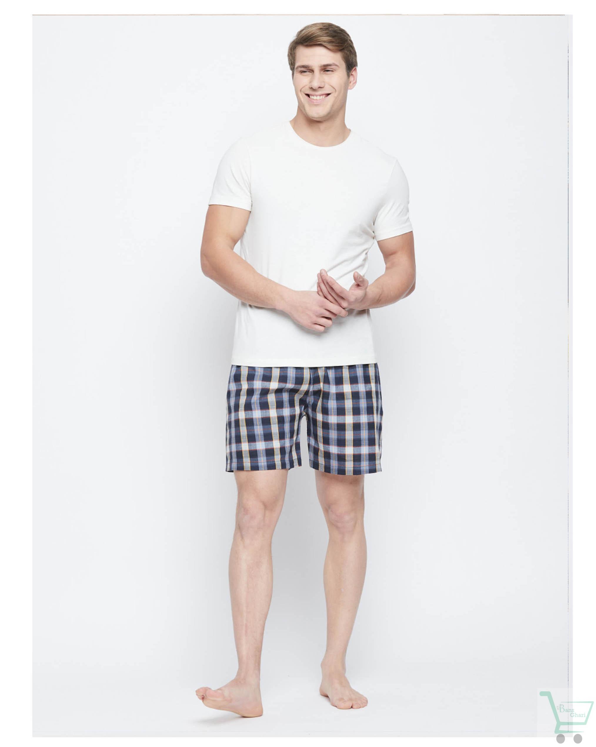 Soxabox Men's Cotton Lounge Shorts  SMB-3