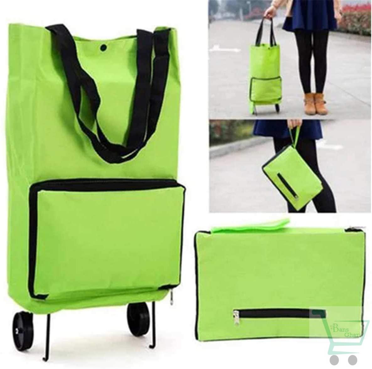 PortableFolding Shopping Bag Trolley Cart - Image 2