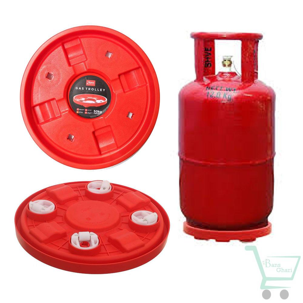 Apex Multipurpose Gas Trolley Easily Movable Stand/LPG Stand With Wheels - Image 4