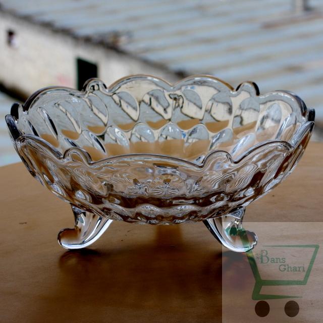 Decorative Glass Fruit Bowl