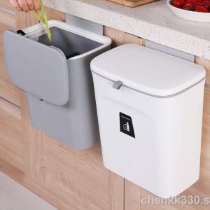 Wall Dustbin Trash Hanging Dustbin with Lid