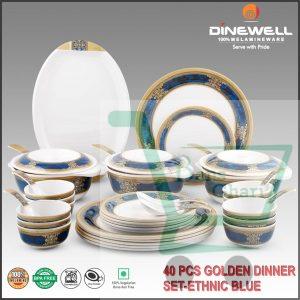 dinewell-40pcs-dinner-set-ethinic-blue