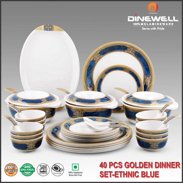 dinewell-40pcs-dinner-set-ethinic-blue