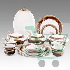 dinewell-40pcs-ethinic-red-dinner-set