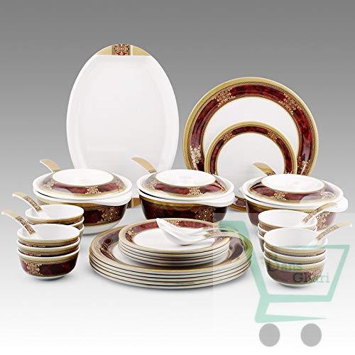 dinewell-40pcs-ethinic-red-dinner-set