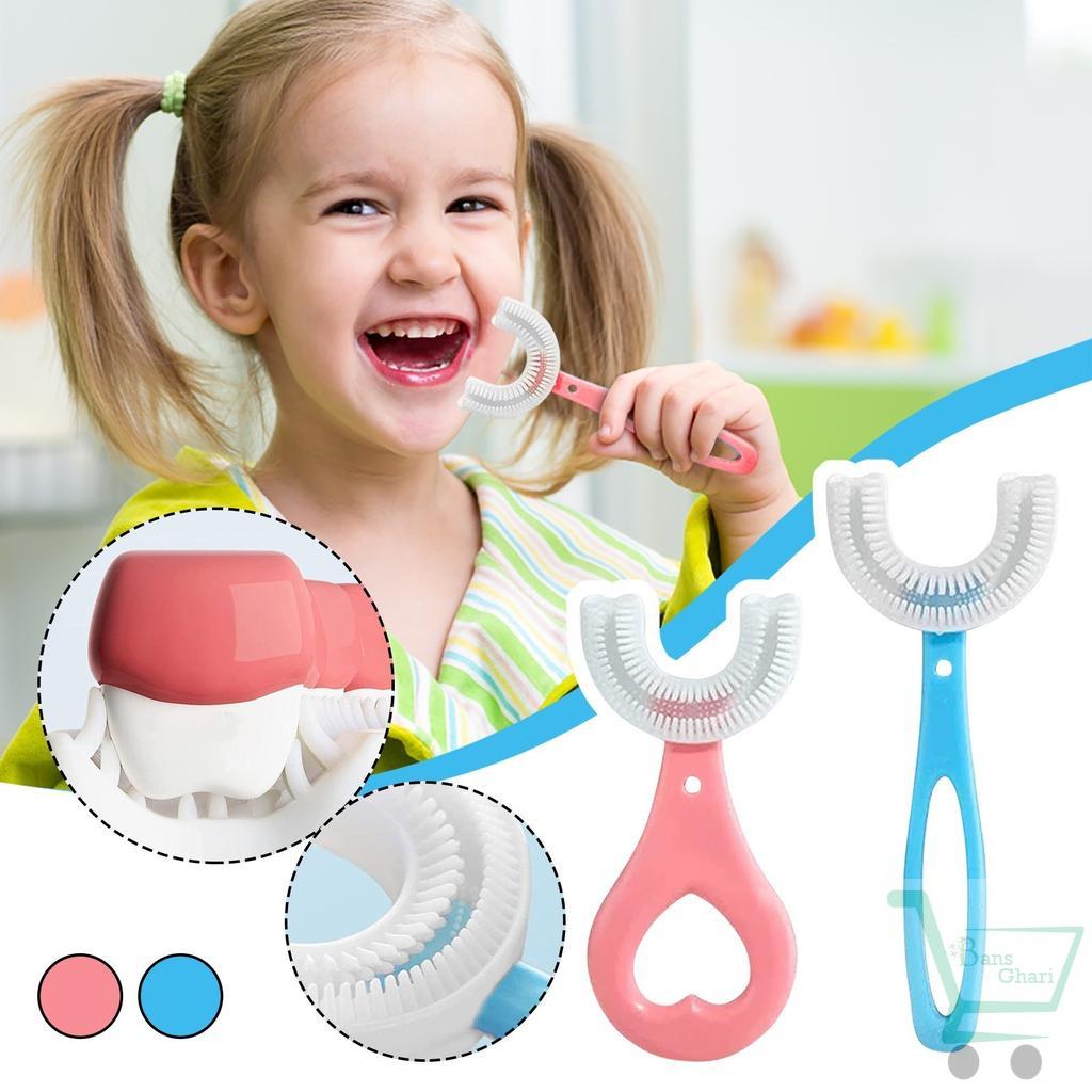 Cute U Shaped Baby Toothbrush (Pack of 2)