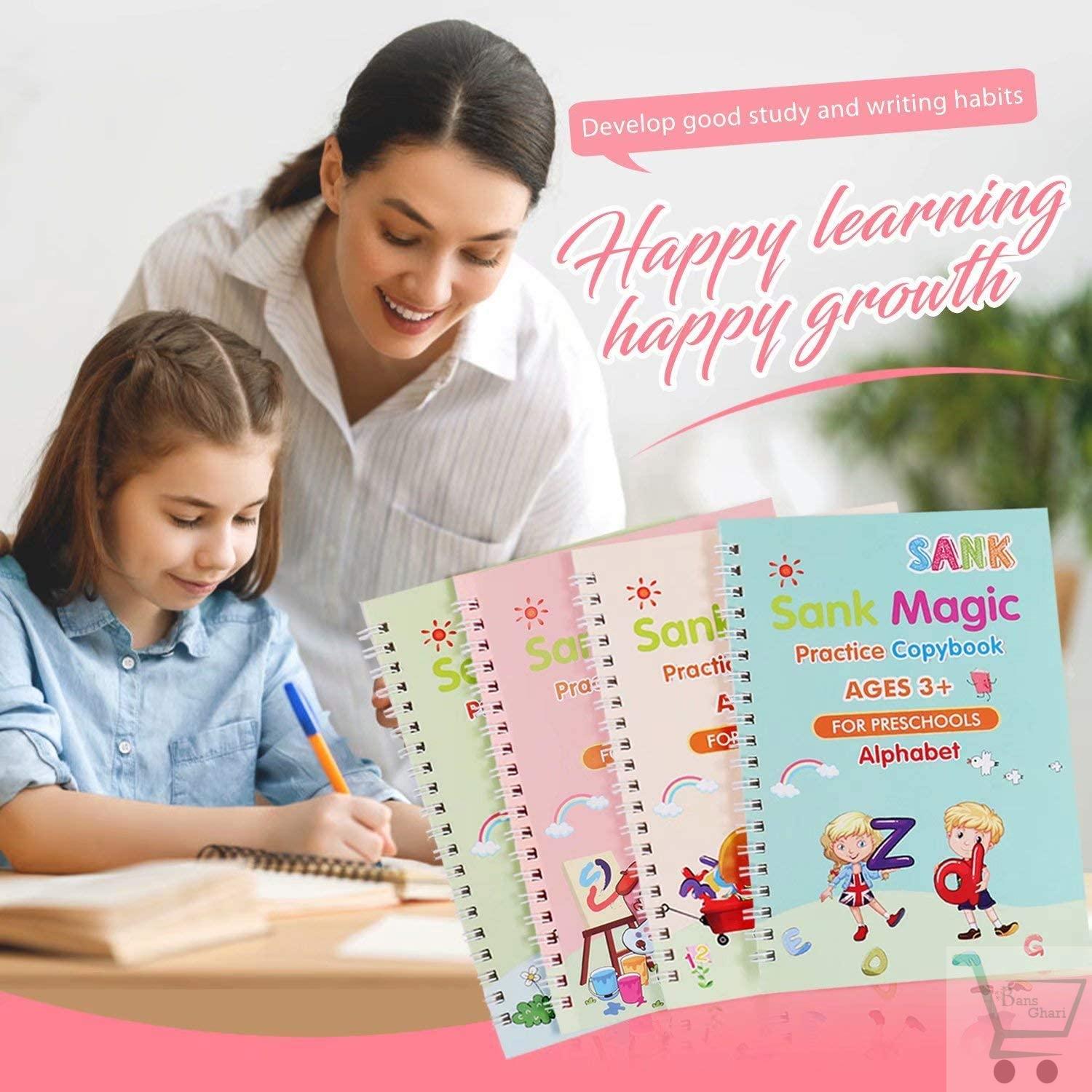 4 pcs Magic Practice Copy Book For Kids - Image 2