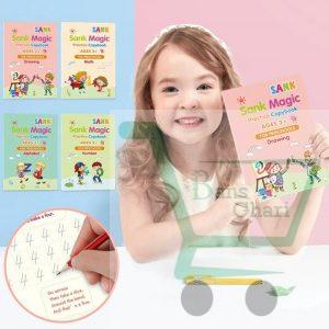 4 pcs  Magic Practice Copy Book For Kids