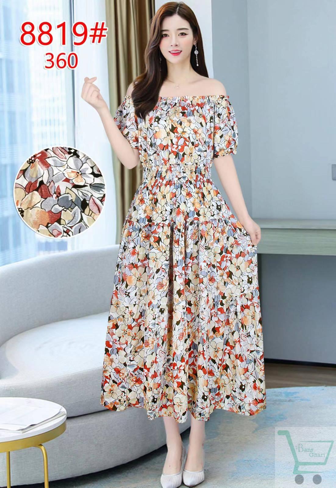ladies one piece dress chiffon