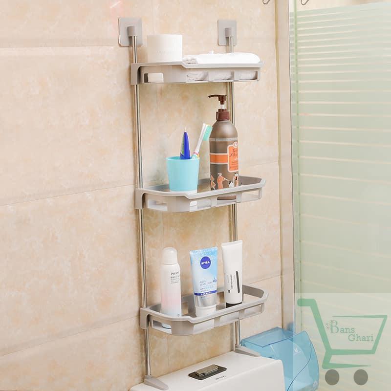 3 Layer Toilet Rack Organizer Bathroom Rack Over the Top Toilet Rack