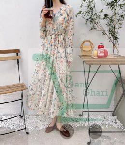 Ladies One Piece floral long dress