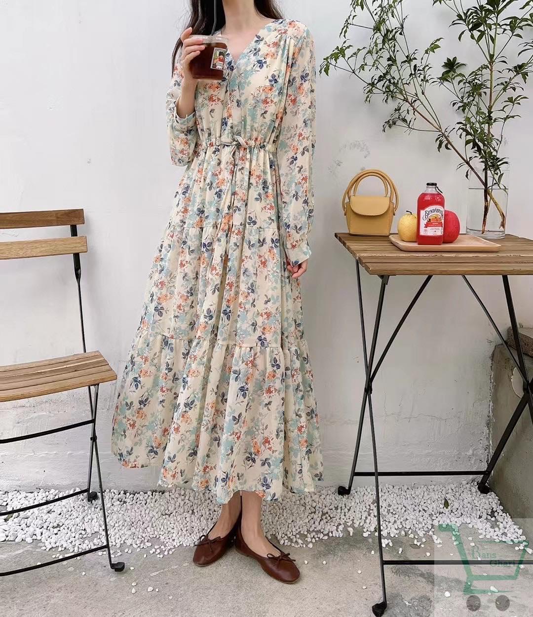 Ladies One Piece floral long dress