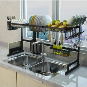 1 Tier / Layer Over Sink Dish Drainer Rack Kitchen Rack