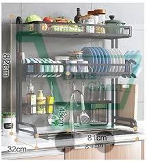 2 Tier / Layer Over Sink Dish Drainer Rack Kitchen Rack - Image 2