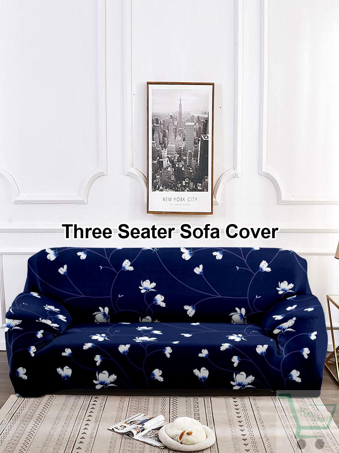 3 Seater Stretchable Sofa Cover (Blue)