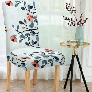 White Stretchable Chair Cover (Pack of 4)