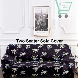 Sofa Cover Black 2 Seater