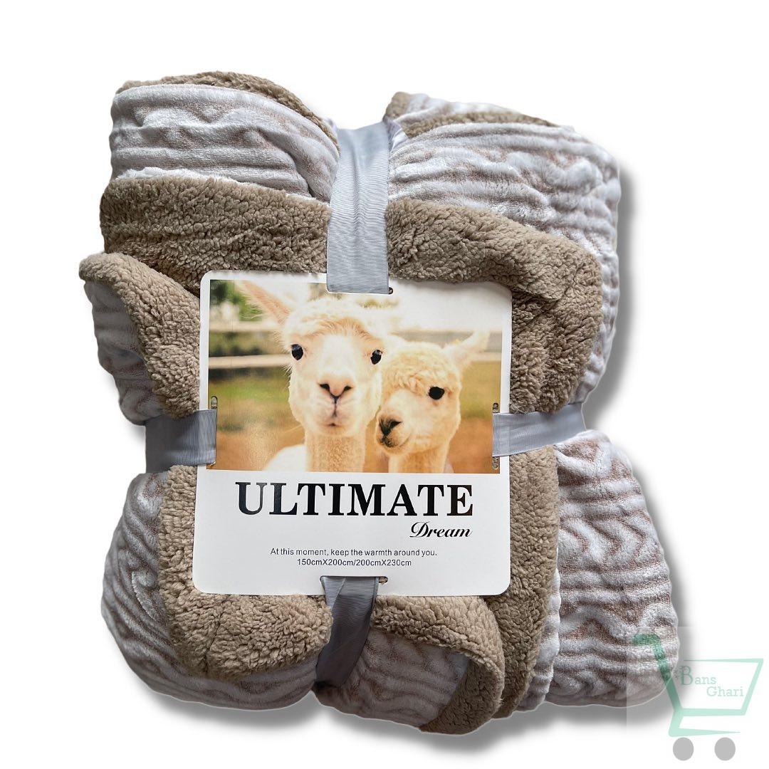 Ultimate Sherpa Throw Blanket Embossed - Image 2