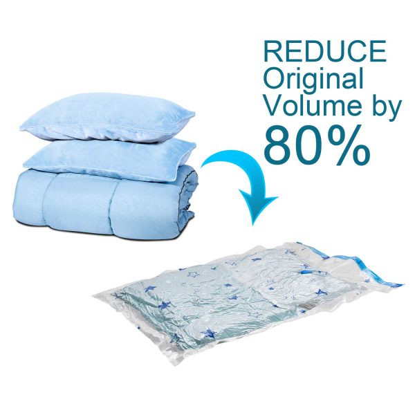 Vacuum Bags For Clothes With Pump - (5 Pcs)