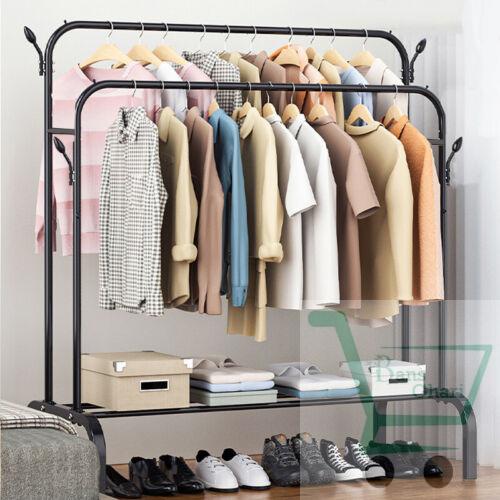 Metal Cloth Double Rod Garment Rack/Hanger