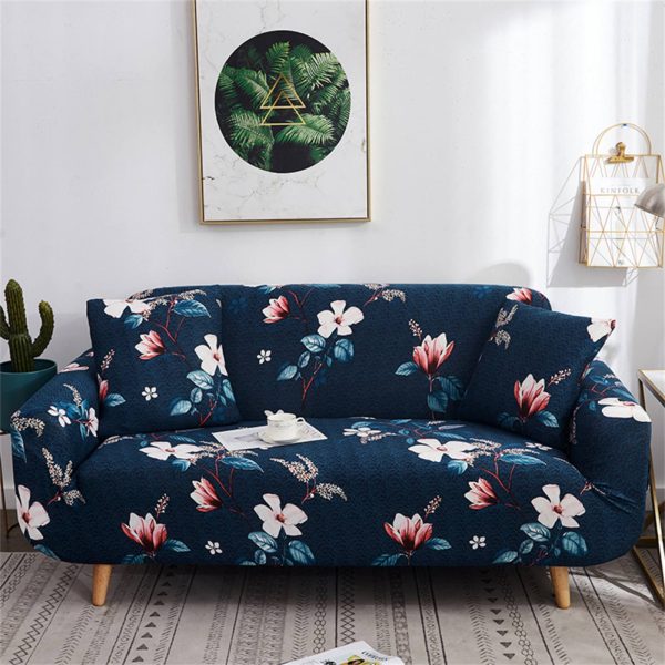 Stretchable Sofa Cover Blue