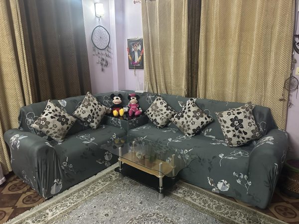 L Shaped Sofa Cover with Corner Cover