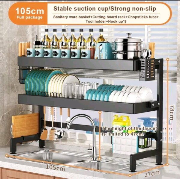 Over the Sink Rack Double Layer 105 cm