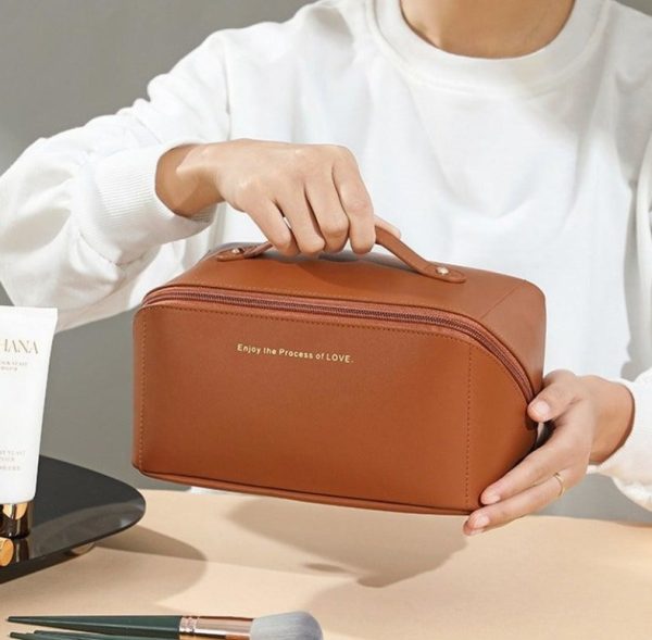 PU Leather Travel Cosmetic Bag - Image 2