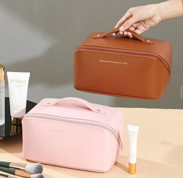 PU Leather Travel Cosmetic Bag - Image 4