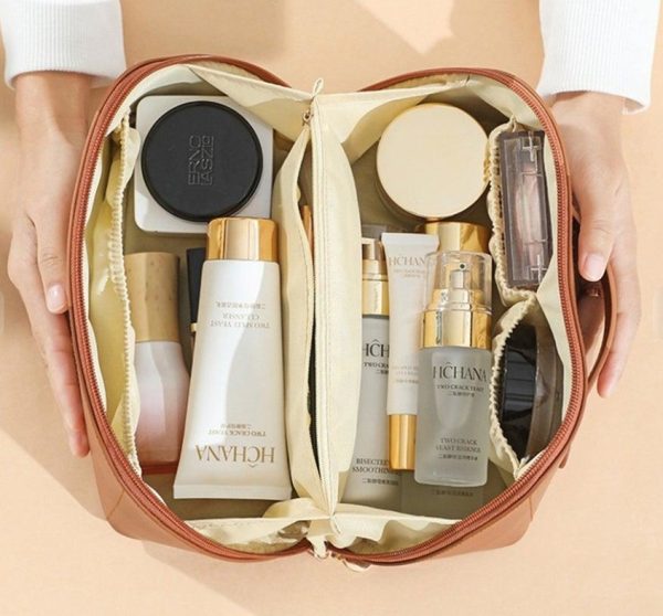 PU Leather Travel Cosmetic Bag - Image 3