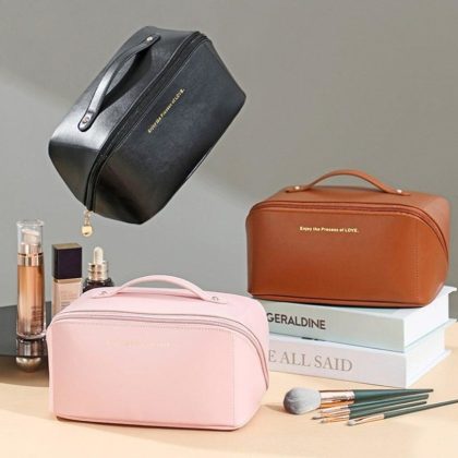 PU Leather Travel Cosmetic Bag