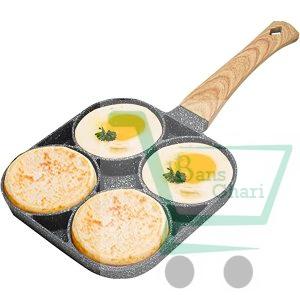 Egg Cooker Frying Pan, 4-Cups Non-Stick cookware Aluminium Alloy Fried Egg Cooker,Pancake,Omelette Pan